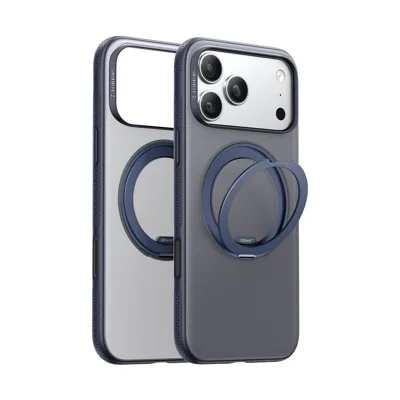 Fitness Magnetisches Standgehäuse für iPhone 17 Pro Max, Marineblau Handyhülle