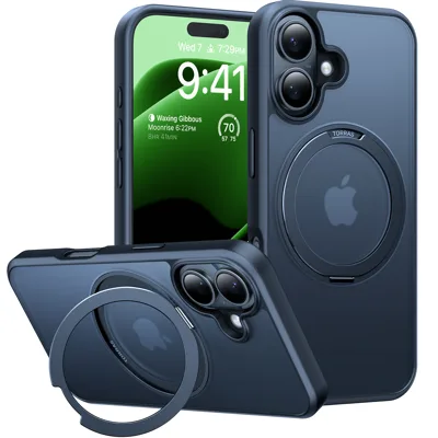 Ostand Pro Series für iPhone 16 Black Handyhülle
