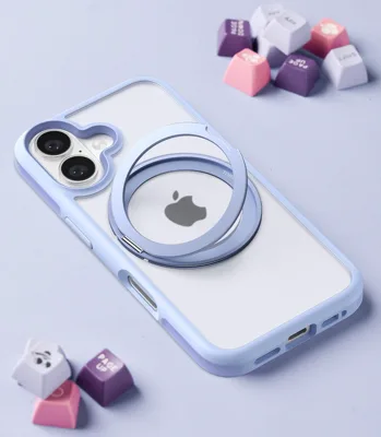 Ostand R Fusion Series für iPhone 16 Light Blue Handyhülle