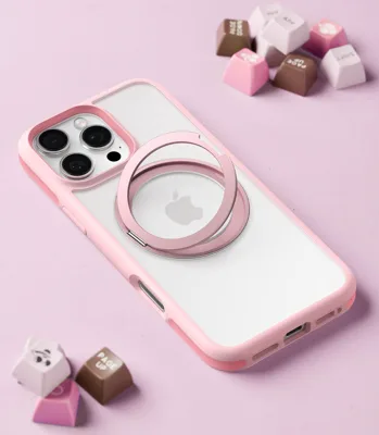 Ostand R Fusion Series für iPhone 16 Pro Pink Handyhülle