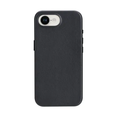 Roskilde_2 - iPhone 16e SE (4th Gen) - Full-grain leather - Black Handyhülle