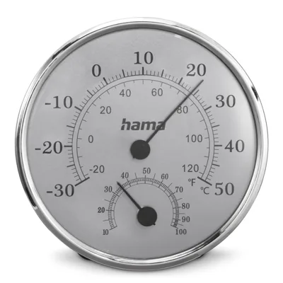 "Thermometer und Hygrometer ""Saipan"", Silber/Grau (00222236)"