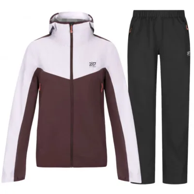 2117 of Sweden Jacks 2.5L, Regenset, Damen, bordeaux/schwarz