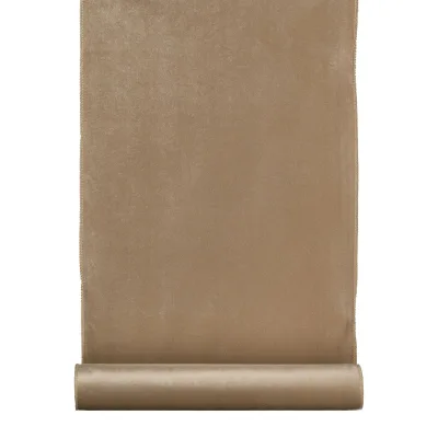 2er-Set Samt-Dekostoffrolle, champagner, ca. 35 x 180 cm