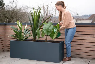 Herstera Garden Stahl Hochbeet Pflanzkübel Cube -versch. Ausführungen