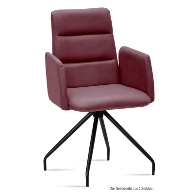 58aufmkessel Armlehnstuhl Brombeere, Schwarz 60x92x52 cm
