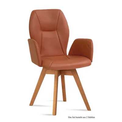 58aufmkessel Armlehnstuhl Cognac, Eiche 60x92x58 cm