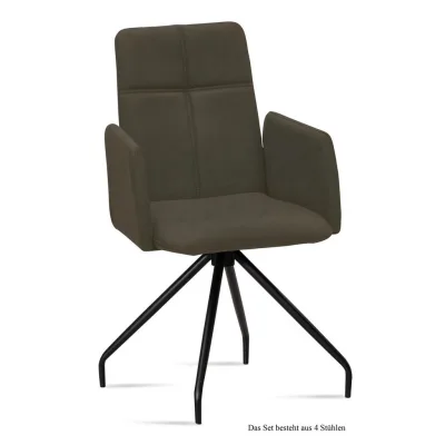 58aufmkessel Armlehnstuhl Dunkelgrün, Schwarz 60x92x52 cm