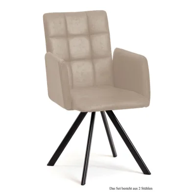58aufmkessel Armlehnstuhl Natur, Schwarz 60x91x52 cm