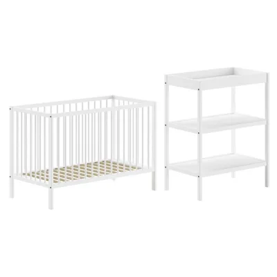58aufmkessel Babyzimmer Weiß 203x95x64 cm
