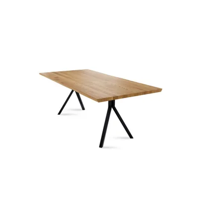 58aufmkessel Baumkantentisch Wildeiche 77x100x220 cm