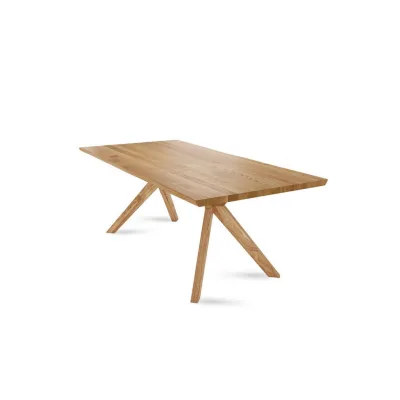 58aufmkessel Baumkantentisch Wildeiche 78x100x220 cm