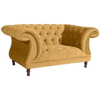 58aufmkessel Chesterfield Currygelb 100x80x167 cm