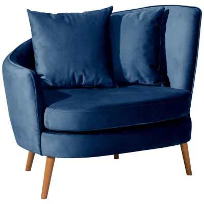 58aufmkessel Cocktailsessel Dunkelblau 83x88x106 cm