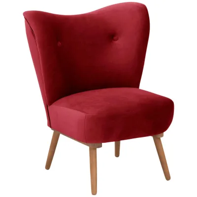 58aufmkessel Cocktailsessel Rot 72x90x74 cm