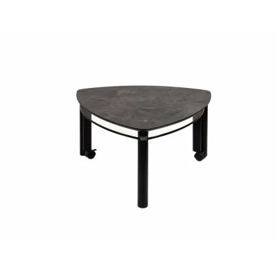 58aufmkessel Couchtisch Transparent, Schwarz 80x80x80 cm