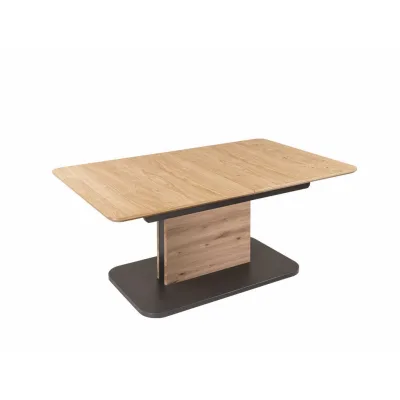 58aufmkessel Couchtisch Wildeiche, Schwarz 70x70x120 cm