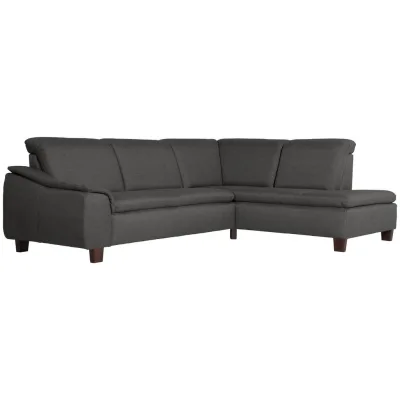 58aufmkessel Ecksofa Anthrazit 247x187 cm