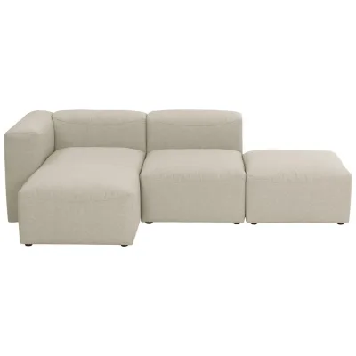 58aufmkessel Ecksofa Creme 250x160 cm