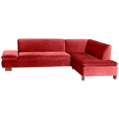 58aufmkessel Ecksofa Dunkelrot 270x190 cm