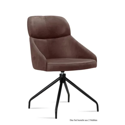 58aufmkessel Esszimmerstuhl Braun, Schwarz 63x82x52 cm