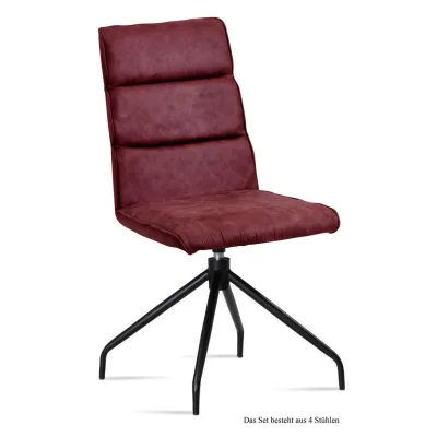 58aufmkessel Esszimmerstuhl Brombeere, Schwarz 60x92x47 cm