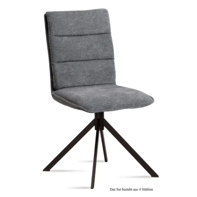 58aufmkessel Esszimmerstuhl Grau, Schwarz 60x92x47 cm