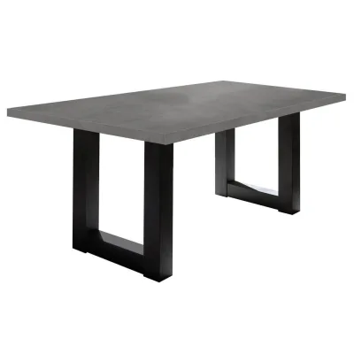 58aufmkessel Esszimmertisch Grau 100x75x200 cm