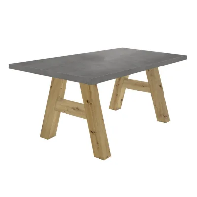 58aufmkessel Esszimmertisch Grau 90x75x140 cm