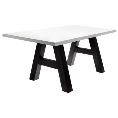 58aufmkessel Esszimmertisch Grau, Weiß 90x75x180 cm