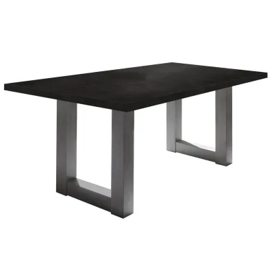 58aufmkessel Esszimmertisch Schwarz 100x75x200 cm