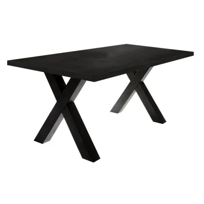 58aufmkessel Esszimmertisch Schwarz 90x75x140 cm