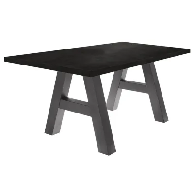 58aufmkessel Esszimmertisch Schwarz 90x75x140 cm