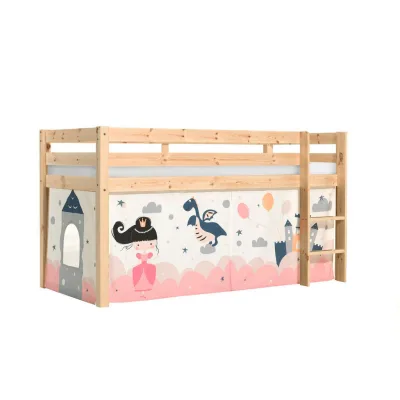 58aufmkessel Kinderbett Kiefer, Magnolie 90x200 cm
