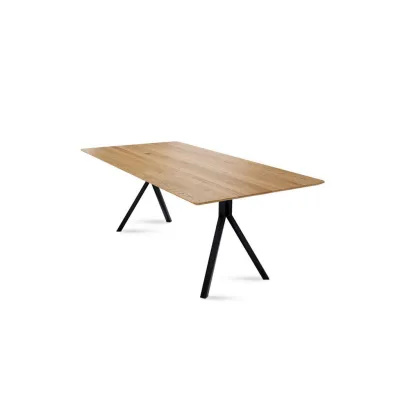 58aufmkessel Massivholztisch Wildeiche 75x90x180 cm