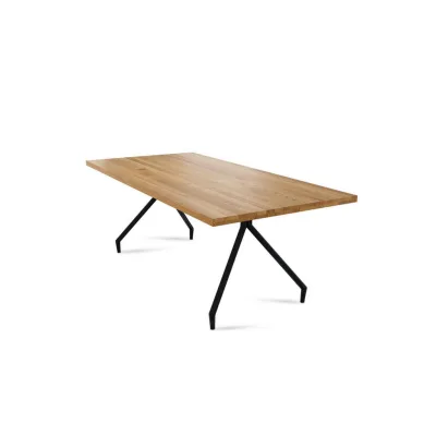 58aufmkessel Massivholztisch Wildeiche 76x90x180 cm