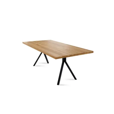 58aufmkessel Massivholztisch Wildeiche 77x100x220 cm