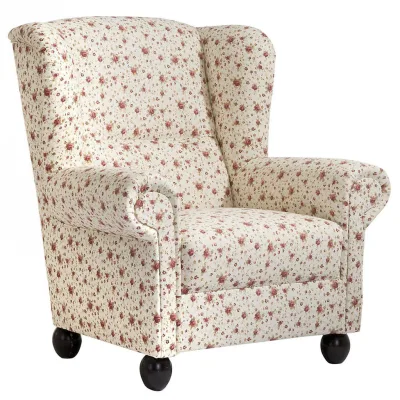 58aufmkessel Ohrenbackensessel Natur, Buche Kolonial 93x103x87 cm