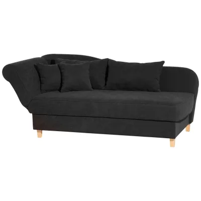 58aufmkessel Recamiere Schwarz 190x82x88 cm