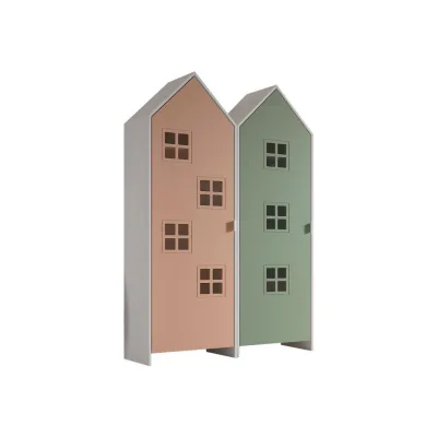 58aufmkessel Regalschrank Pink, Grün 115x171x37 cm