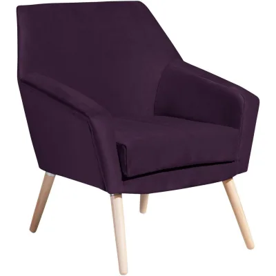 58aufmkessel Sessel Buche, Lila 71x81x67 cm