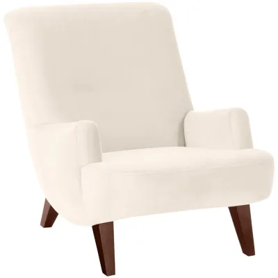 58aufmkessel Sessel Creme, Nussbaum 101x80x71 cm