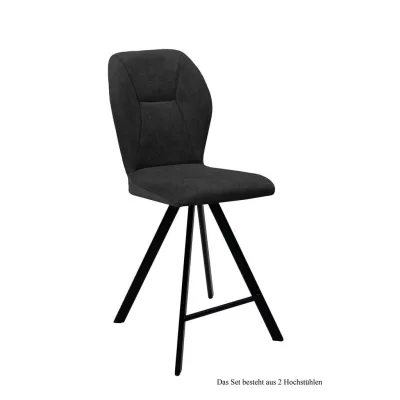 58aufmkessel Thekenstuhl Anthrazit, Schwarz 60x109x51 cm