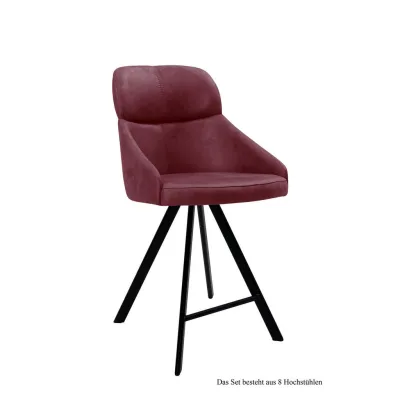 58aufmkessel Thekenstuhl Brombeere, Schwarz 63x99x52 cm