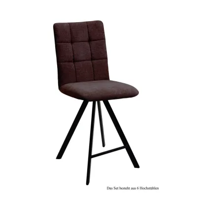 58aufmkessel Thekenstuhl Dunkelbraun, Schwarz 60x108x47 cm