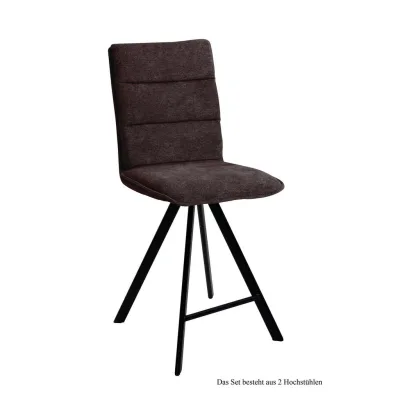 58aufmkessel Thekenstuhl Dunkelbraun, Schwarz 60x109x47 cm