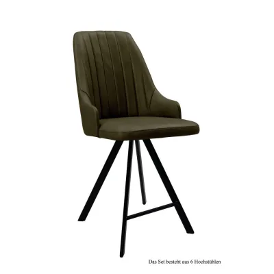 58aufmkessel Thekenstuhl Dunkelgrün, Schwarz 60x108x52 cm
