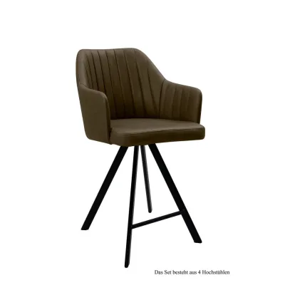 58aufmkessel Thekenstuhl Dunkelgrün, Schwarz 60x98x58 cm