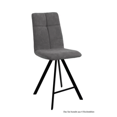 58aufmkessel Thekenstuhl Grau, Schwarz 60x109x47 cm