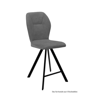 58aufmkessel Thekenstuhl Grau, Schwarz 60x109x51 cm